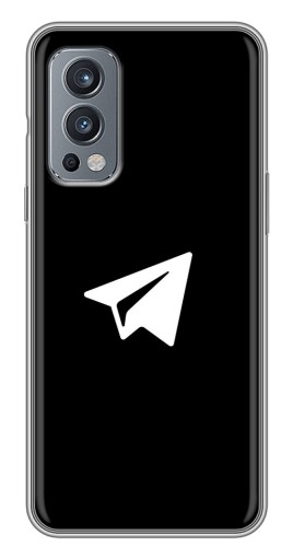 Чехол с печатью "Лого Телеграм" для OnePlus Nord 2