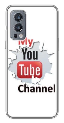 Чехол с принтом "My YouTube" для OnePlus Nord 2