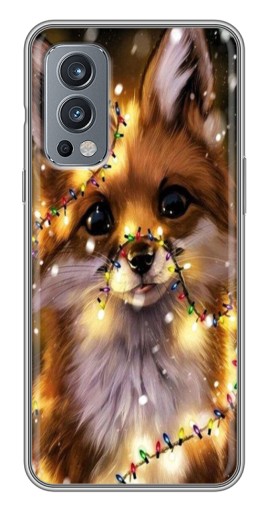 Чехол с картинкой "Новогодний лесенок" для OnePlus Nord 2