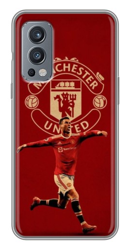 Силиконовый чехол с изображением "Ronaldo в МЮ" для OnePlus Nord 2