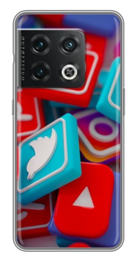 Чехол с картинкой "3Д эффект" для OnePlus 10 Pro