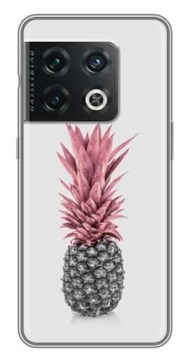 Чехол с печатью "Чёрно-белый ананас" для OnePlus 10 Pro