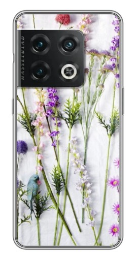 Чехол с картинкой "Фон полевых цветов" для OnePlus 10 Pro
