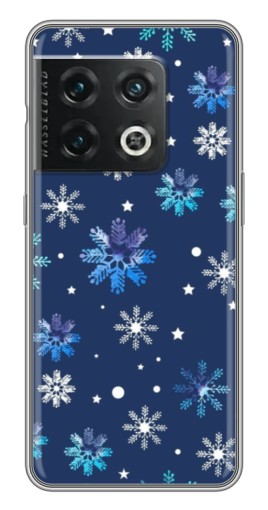 Чехол с принтом "Фон с снежинками" для OnePlus 10 Pro