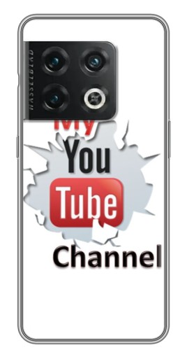 Чехол с печатью "My YouTube" для OnePlus 10 Pro
