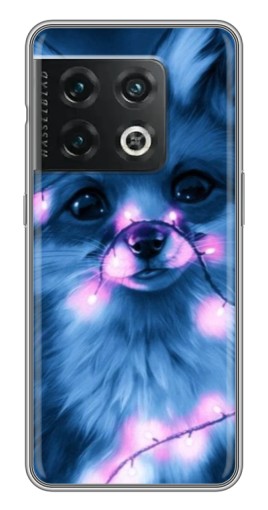 Силиконовый чехол с изображением "Синяя лисичка" для OnePlus 10 Pro