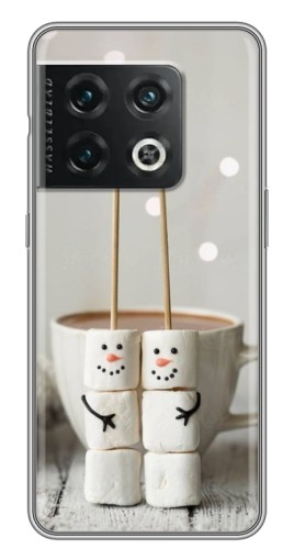Чехол с печатью "Снеговики из зефира" для OnePlus 10 Pro