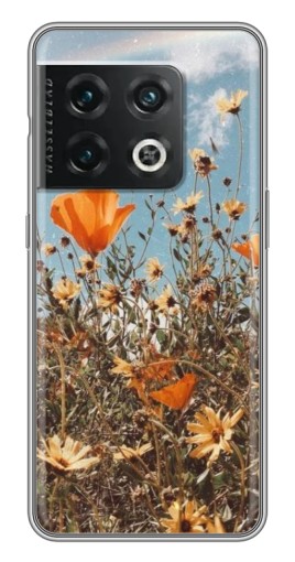 Чехол с картинкой "Желтые цветы" для OnePlus 10 Pro