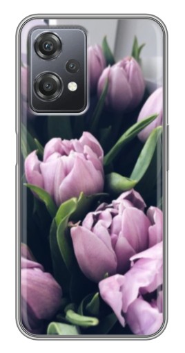 Чехол с картинкой "Сиреневые тюльпаны" для OnePlus Nord CE 2 (5G) (IV2201)