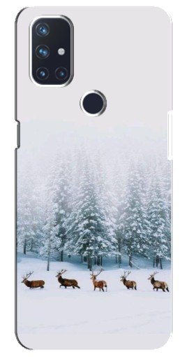 Чехол с печатью "Олени в лесу" для OnePlus Nord N10 5G