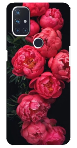 Силиконовый чехол с изображением "Яркие пионы" для OnePlus Nord N10 5G