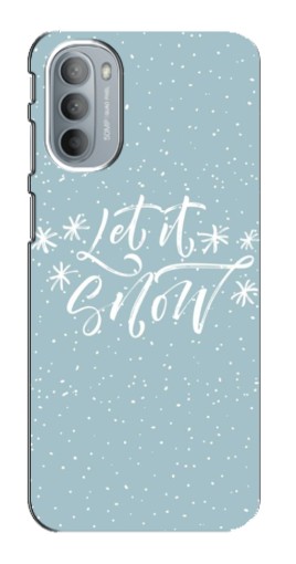 Чехол с картинкой "Let it Snow" для Motorola MOTO G41