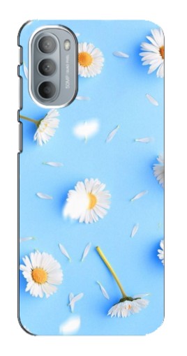 Силиконовый чехол с изображением "Ромашковый фон" для Motorola MOTO G41