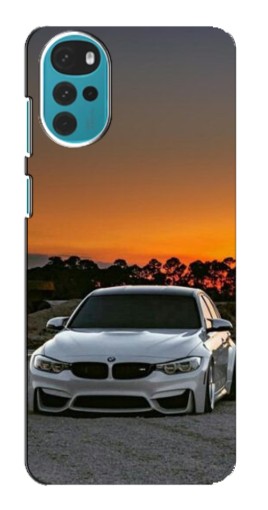 Чехол с картинкой "BMW белая" для Motorola MOTO G22