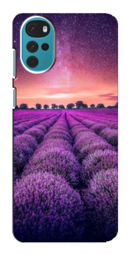 Чехол с печатью "Лавандовое поле" для Motorola MOTO G22