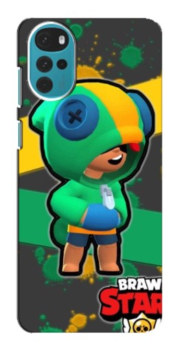 Чехол с печатью "Leon Brawl Stars" для Motorola MOTO G22