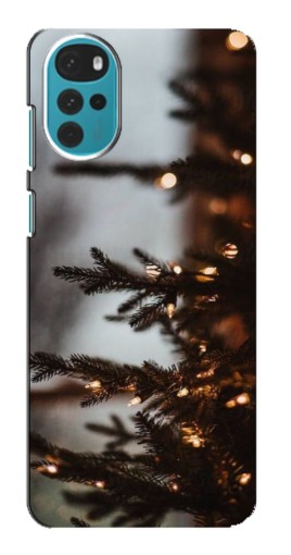 Чехол с принтом "Елка с гирляндой" для Motorola MOTO G22