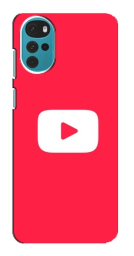 Чехол с картинкой "YouTube Кнопка" для Motorola MOTO G22