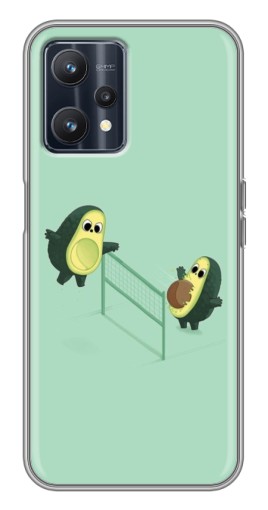 Чехол с принтом "Авокадо волейболисты " для Realme 9