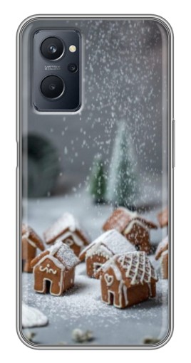 Чехол с принтом "Домики из пряников" для Realme 9i