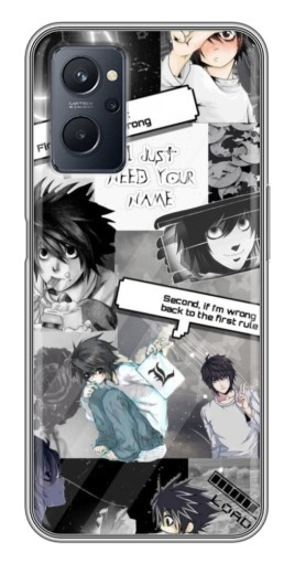 Чехол с печатью "L - Death note" для Realme 9i