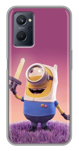 Силиконовый чехол с изображением "Миньон с мечом" для Realme 9i