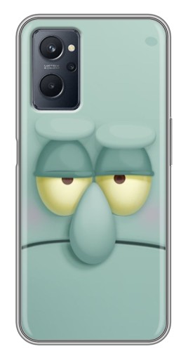 Силиконовый чехол с изображением "Сквидвард" для Realme 9i