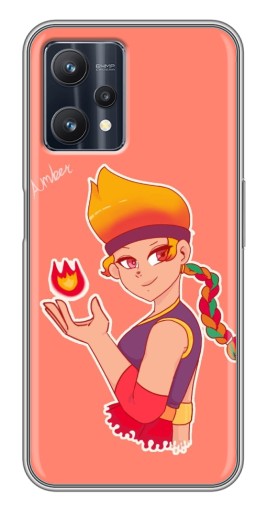 Чехол с картинкой "Amber с огоньком" для Realme 9 Pro