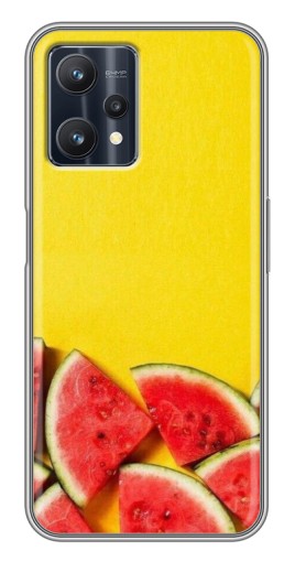Силиконовый чехол с изображением "Арбузики на желтом" для Realme 9 Pro