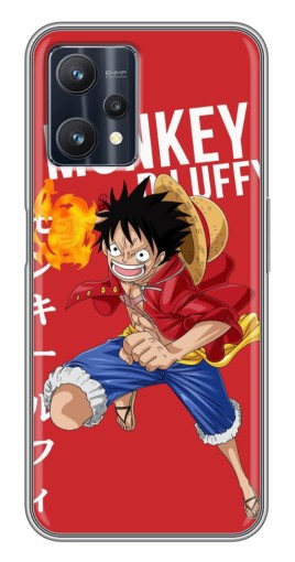 Чехол с картинкой "Атакующий D Luffy" для Realme 9 Pro