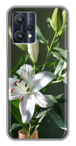 Чехол с принтом "Белые лилии" для Realme 9 Pro