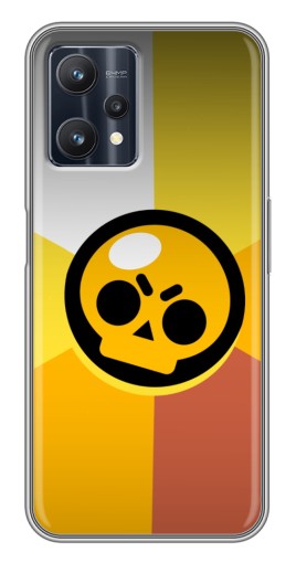 Силиконовый чехол с изображением "Череп Бравл Старс" для Realme 9 Pro