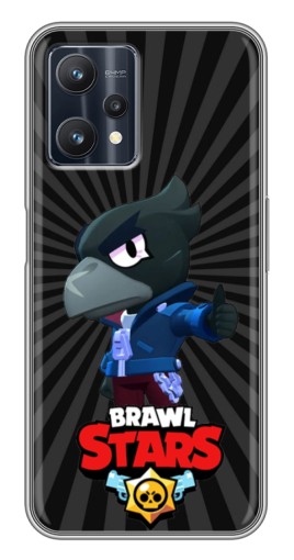 Силиконовый чехол с изображением "Crow Brawl Stars" для Realme 9 Pro