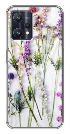 Чехол с картинкой "Фон полевых цветов" для Realme 9 Pro