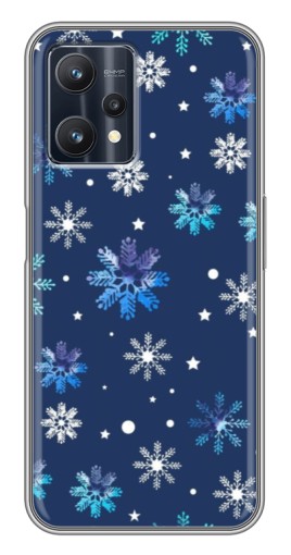 Чехол с принтом "Фон с снежинками" для Realme 9 Pro