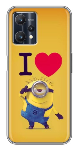 Силиконовый чехол с изображением "I Love Minion" для Realme 9 Pro
