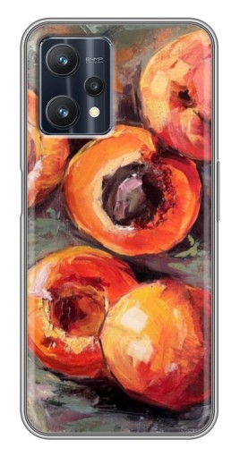 Чехол с картинкой "Картина персики" для Realme 9 Pro