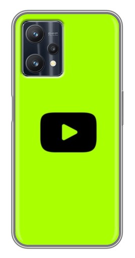 Силиконовый чехол с изображением "Кнопка Ютуба" для Realme 9 Pro
