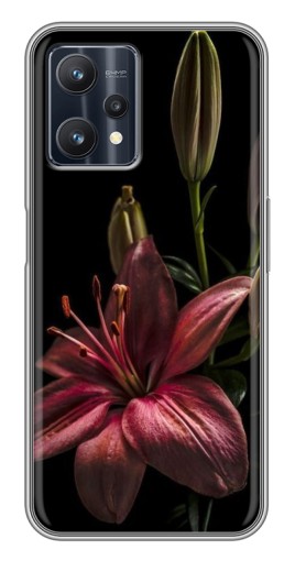 Чехол с принтом "Красная лилия " для Realme 9 Pro