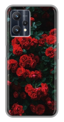 Силиконовый чехол с изображением "Красные розы" для Realme 9 Pro