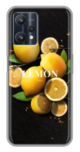 Чехол с печатью "Лимон на черном" для Realme 9 Pro