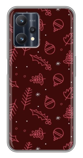 Чехол с картинкой "Листочки и шары" для Realme 9 Pro