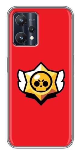 Чехол с картинкой "Лого на красном" для Realme 9 Pro