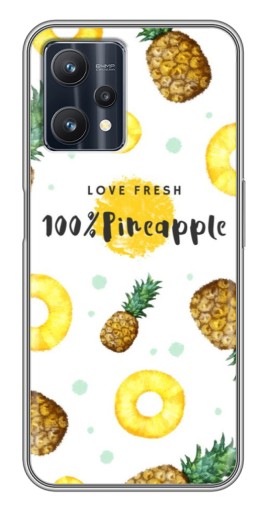 Чехол с картинкой "Любовь к ананасам" для Realme 9 Pro