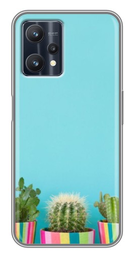 Чехол с печатью "Маленькие кактусы" для Realme 9 Pro