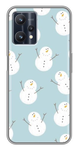 Силиконовый чехол с изображением "Маленькие снеговики" для Realme 9 Pro
