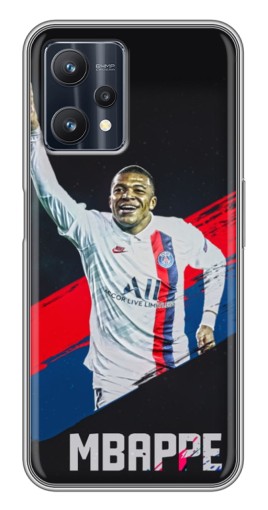 Силиконовый чехол с изображением "Mbappe в ПСЖ" для Realme 9 Pro