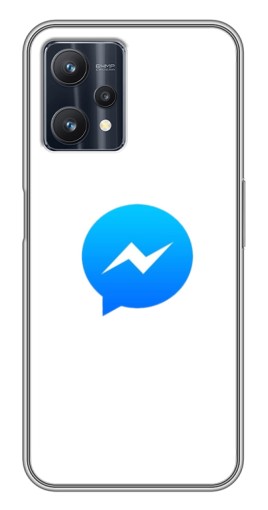 Чехол с принтом "messenger logo" для Realme 9 Pro