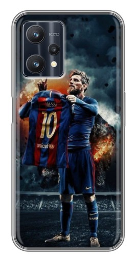 Чехол с принтом "Месси с футболкой" для Realme 9 Pro
