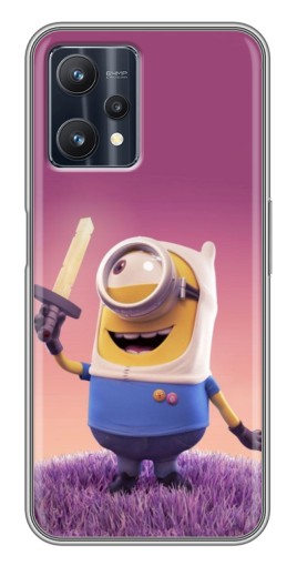 Чехол с картинкой "Миньон с мечом" для Realme 9 Pro